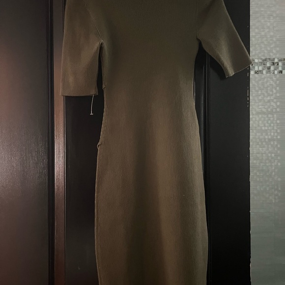 Nina Leonard green Button Detail Sweater Dress size M - Picture 5 of 5